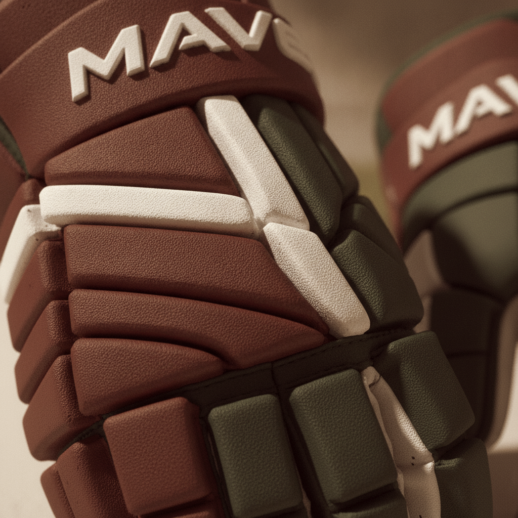 Maverik M5 mesh-vented backhand detail