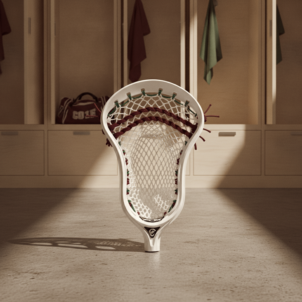 Strung lacrosse head, Mark 2F with Kinetik mesh